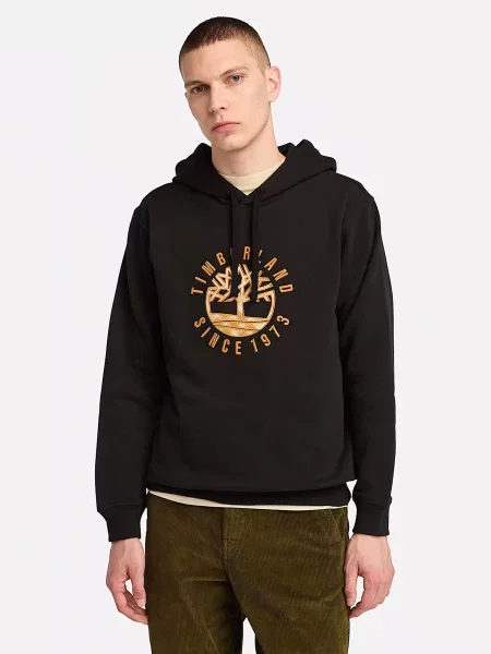 Худі Timberland Holiday Graphic бавовна/поліестер чорний