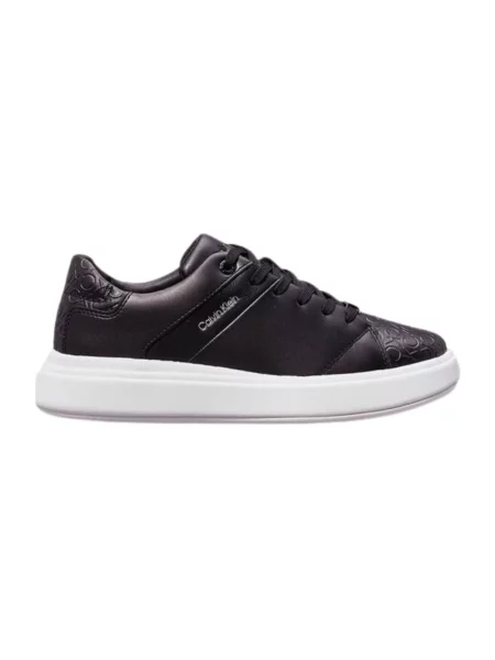 Sneakersy Calvin Klein skórzane czarne