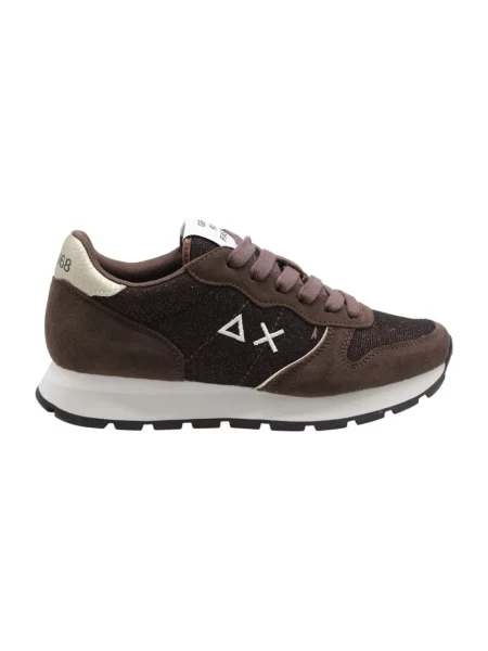 Sneakersy Sun68 brązowe