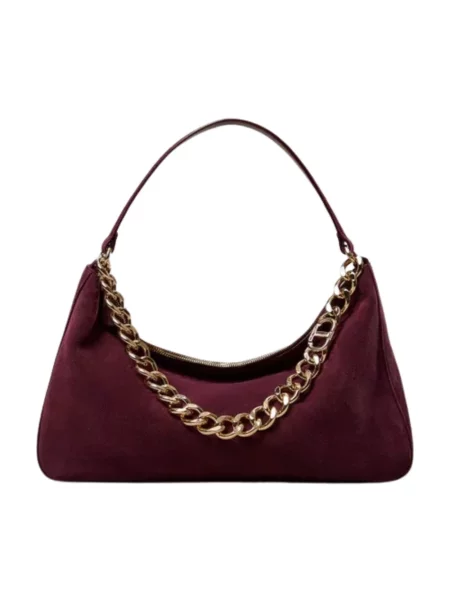 Twinset torebka zamszowa fioletowy czerwona