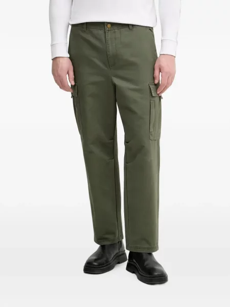 Pantaloni cargo Benetton cu autograf verde