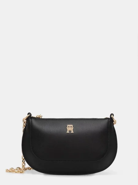 TOMMY HILFIGER Geantă de umăr negru