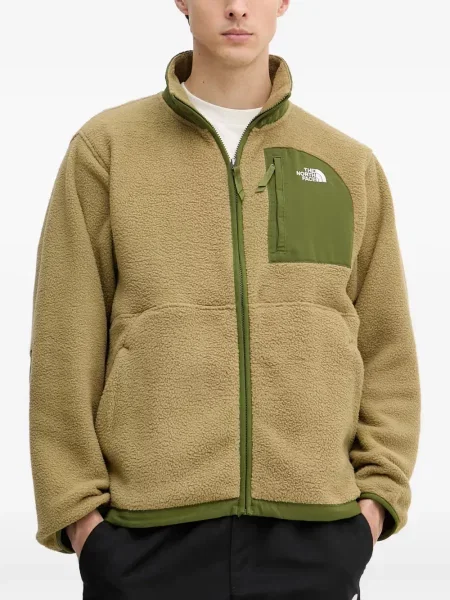 Geacă The North Face din fleece verde