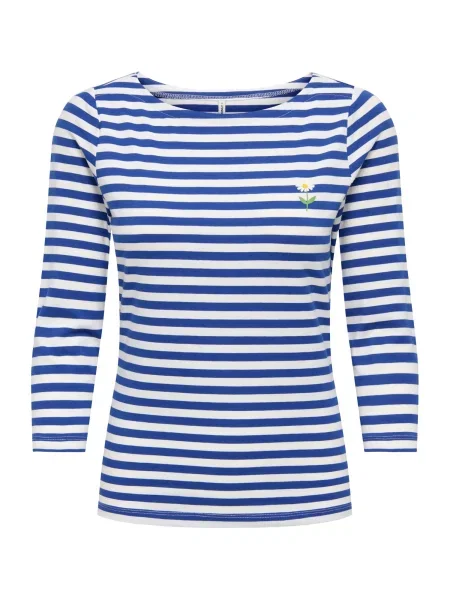 ONLY Tricou ONLFIFI bleumarin alb