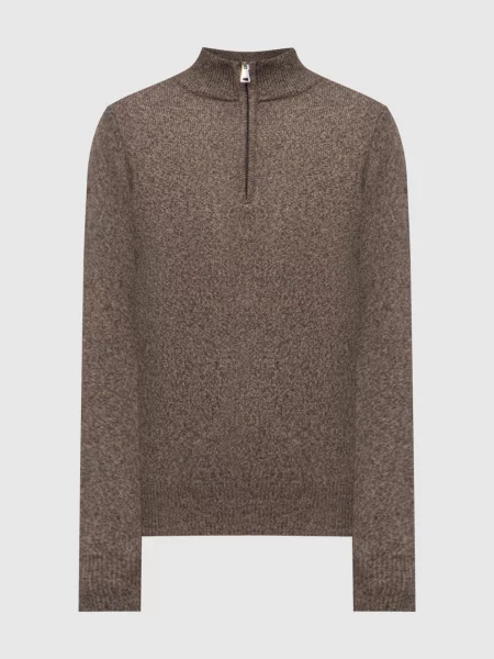 Светр з вовни мериноса Cashmere&whiskey коричневий