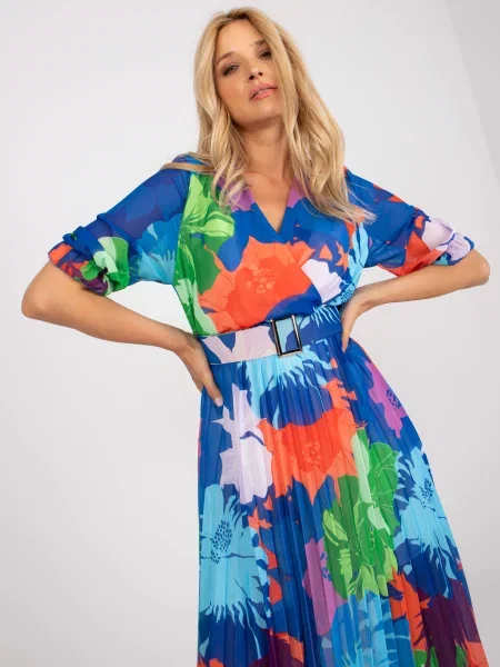 Rochie Fashionhunters cu imagine de costum albastru