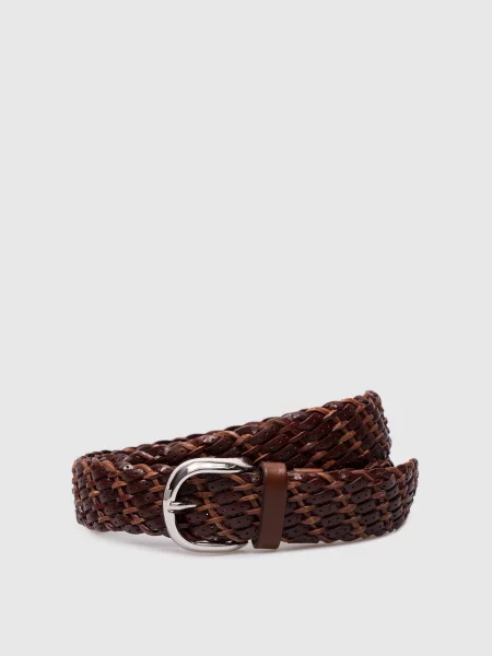 Шкіряний Brunello Cucinelli коричневий