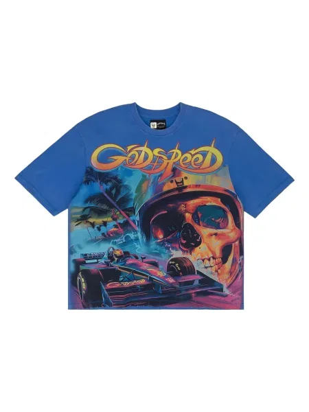 Tricou Godspeed albastru