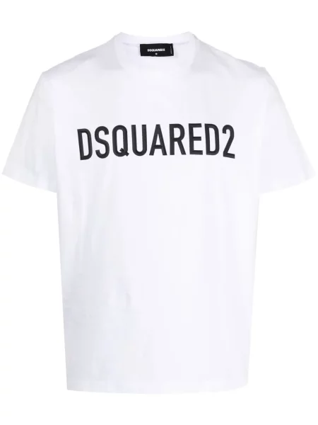 Tricou Dsquared2 cu imagine alb