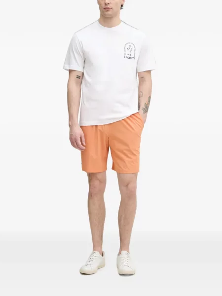 Pantaloni scurți Lacoste portocaliu