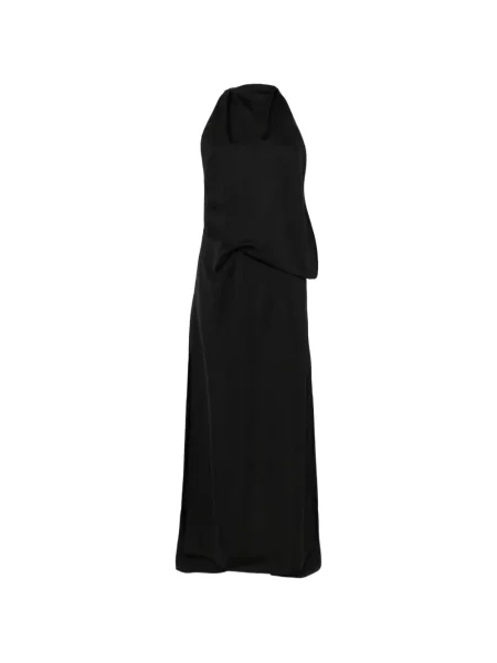 Halter nyakú maxi ruha Sportmax fekete
