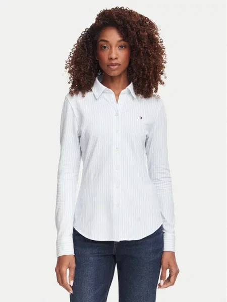 Tommy Hilfiger Marškiniai Šviesiai mėlyna