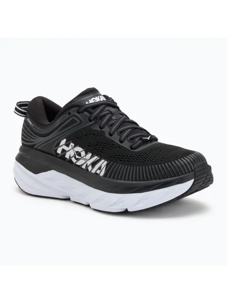 Дамски обувки за бягане HOKA Bondi 7 black/white бяло