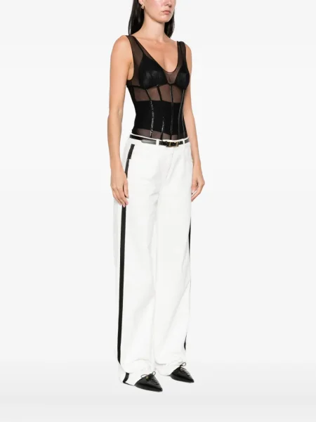 Body Elisabetta Franchi plasă negru