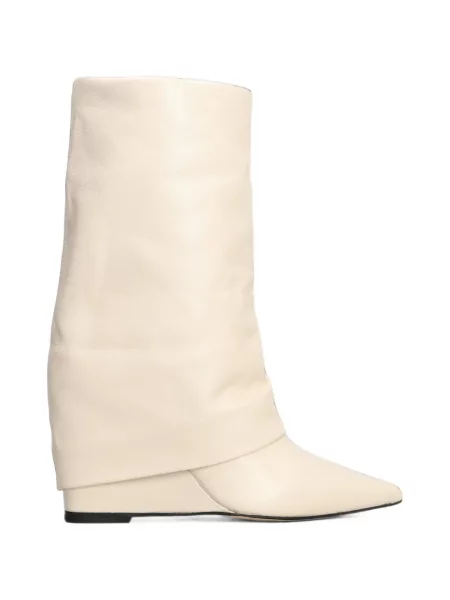 Botine The Seller din piele cu pană
