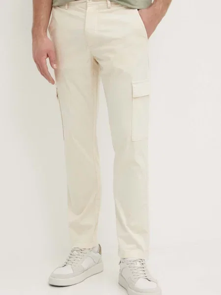 Панталон Pepe Jeans SLIM CARGO POPLIN с кройка тип карго бежово