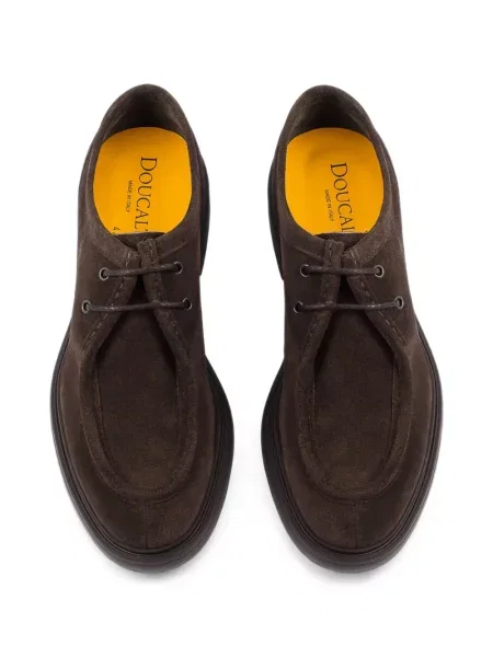 Fűzős szarvasbőr sneaker Doucal's barna
