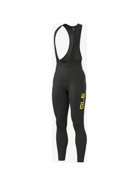 Spodnie rowerowe Alé Winter neonowy żółty XS czarny
