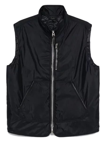 Vestă Tom Ford din piele albastru