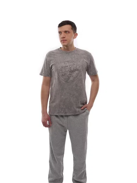 Футболка LUMO світло-сірий віскоза/поліестер сіра