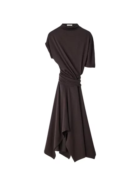 Rochie Lemaire asimetrică maro
