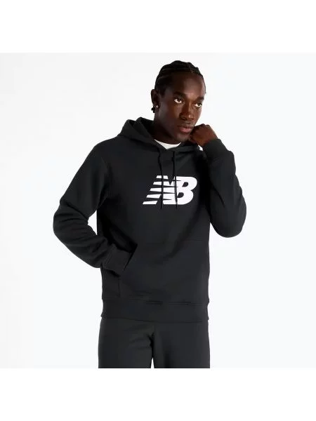 Bluza New Balance Core Brushed Hoodie black czarna