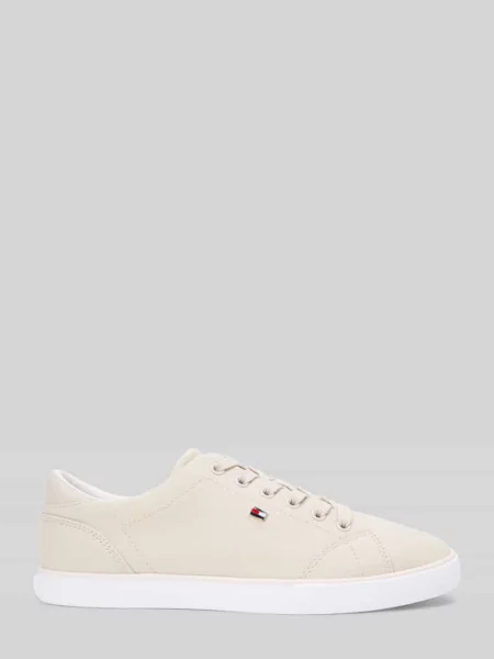 Sneakersy o niskim kroju z płótna Tommy Hilfiger białe
