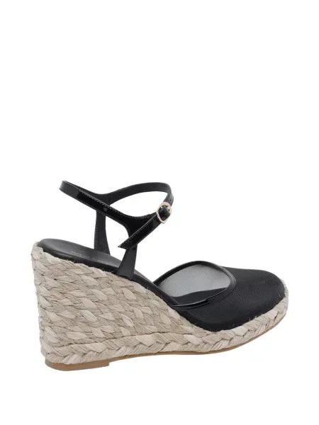 Espadrile Stuart Weitzman cu cataramă plasă negru