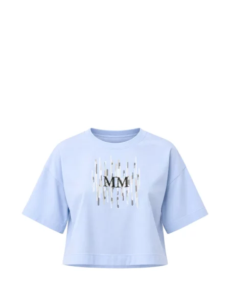 Tricou Max Mara cu imagine albastru