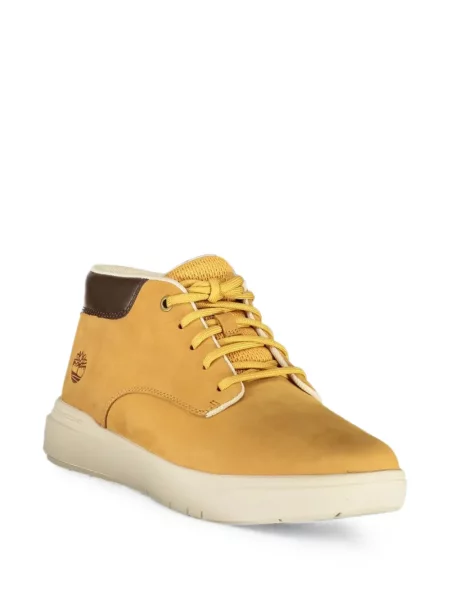 Sneakerși Timberland cu șireturi din piele galben