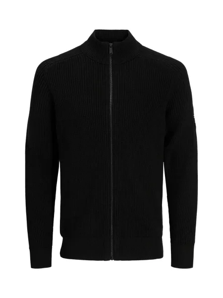 JACK & JONES Geacă tricotată JJCLEVELAND' negru