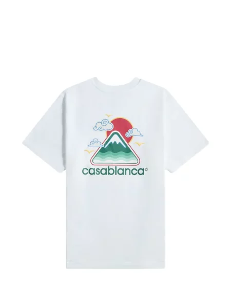 Tricou Casablanca cu gradient alb