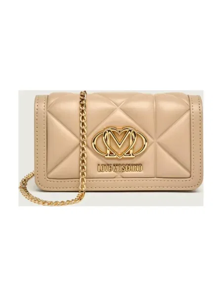 Love Moschino Geantă poștaș/poșetă plic bej