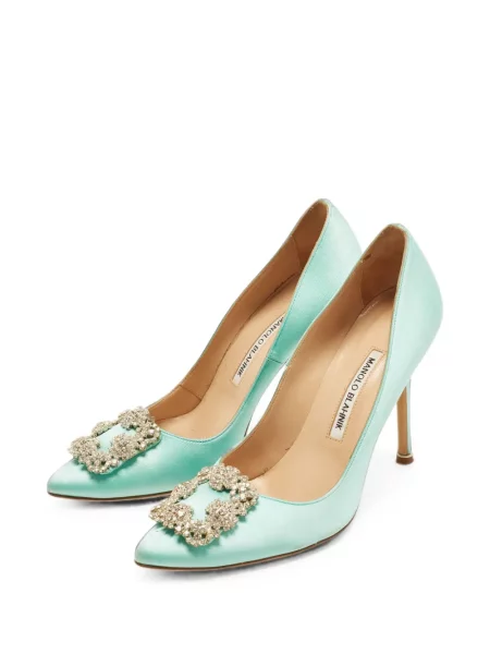 Pantofi cu toc Manolo Blahnik albastru
