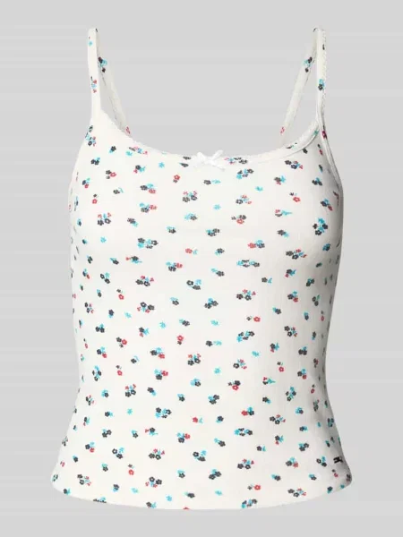 Top Tommy Jeans na ramiączkach biały