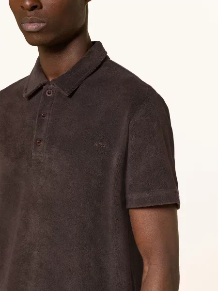A.P.C. Nicki Polo Tričko Julian tmavě hnědá