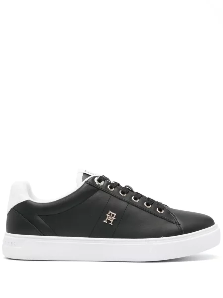 Sneakerși Tommy Hilfiger din piele negru