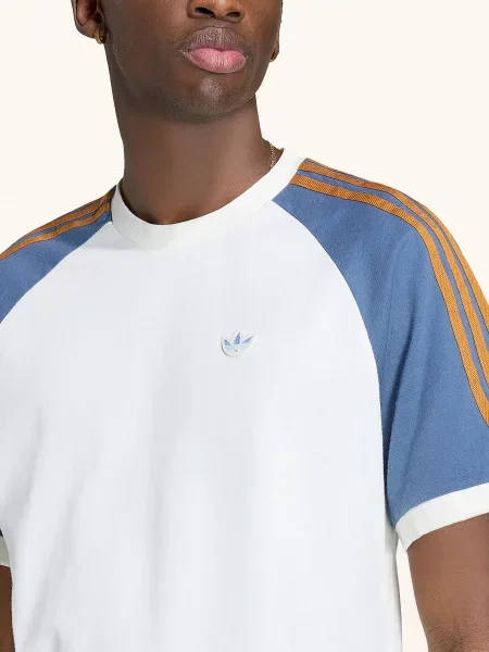 Adidas Originals Tričko Cali krémová / tmavě oranžová modrá