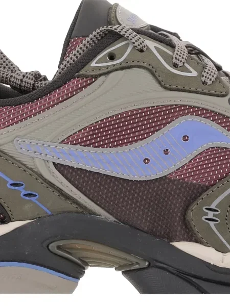 Sneakerși Saucony din piele gri