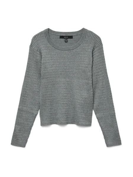 VERO MODA Πουλόβερ VMSilje μελανζέ γκρι