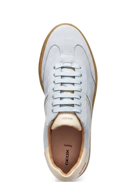 Sneakers Geox με κορδόνια με δαντέλα μπλε