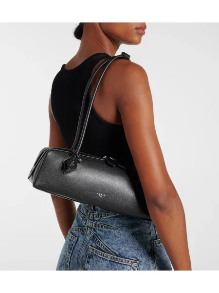 Geanta de piele Alaïa din piele negru