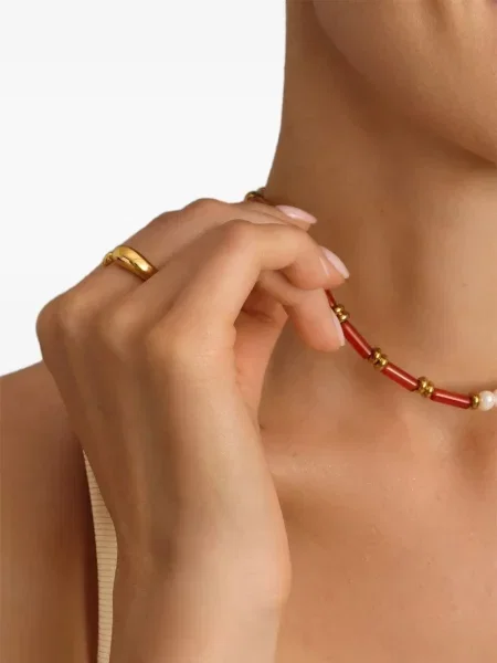 Колие Nialaya Jewelry бяло