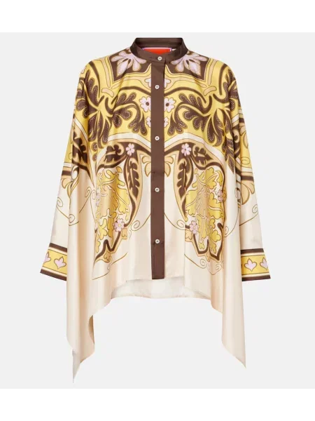 Cămașă La Doublej de mătase galben