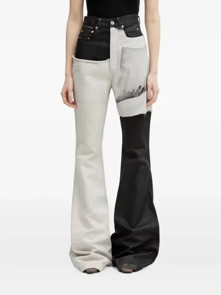 Blugi evazați Rick Owens Drkshdw evazate negru