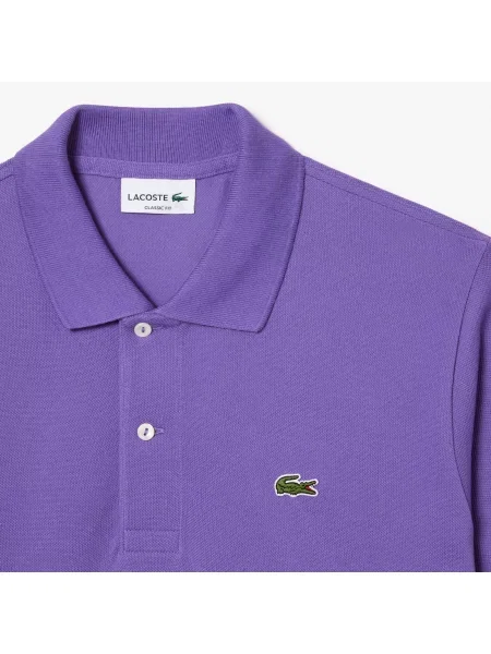 Lacoste Koszulka Polo Oryginał Petit Piqué fioletowa