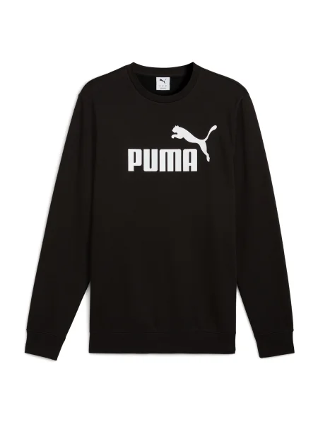 PUMA Športna majica ESS No. 1 črna / off-bela bela
