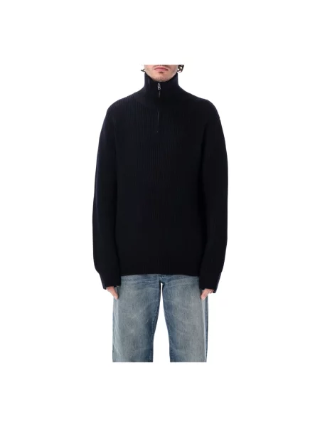 Sweter A.p.c. wełniany niebieski