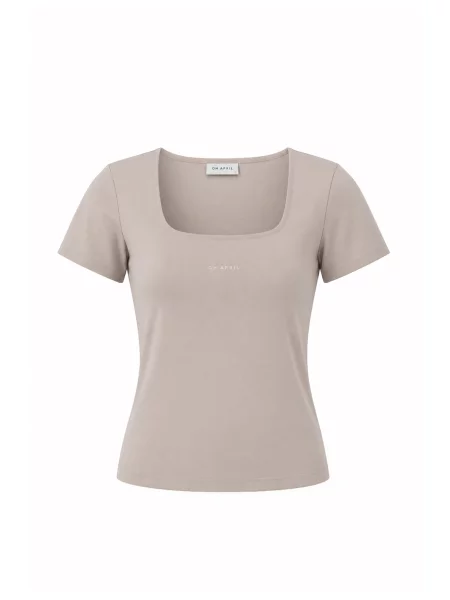 OH APRIL Tricou Kalina taupe gri