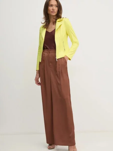 Штани Joseph Ribkoff широкі висока посадка коричневий
